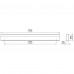 meubelgreeplijst antiek brons 180mm (boormaat 160mm) 